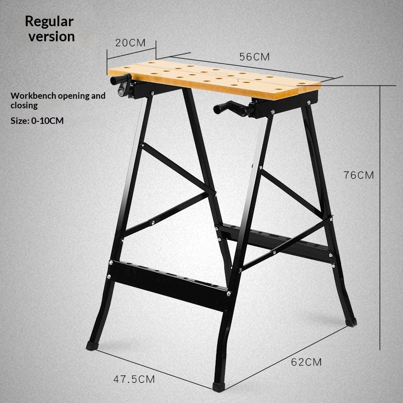 Multi-functional Folding Flip Woodworking Workbench