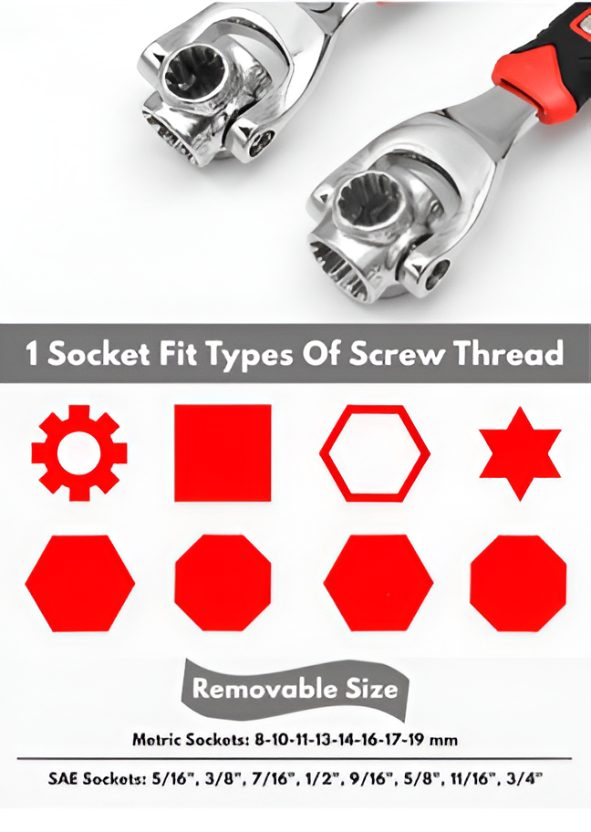 51-in-1 (12-Point Socket Wrench)
