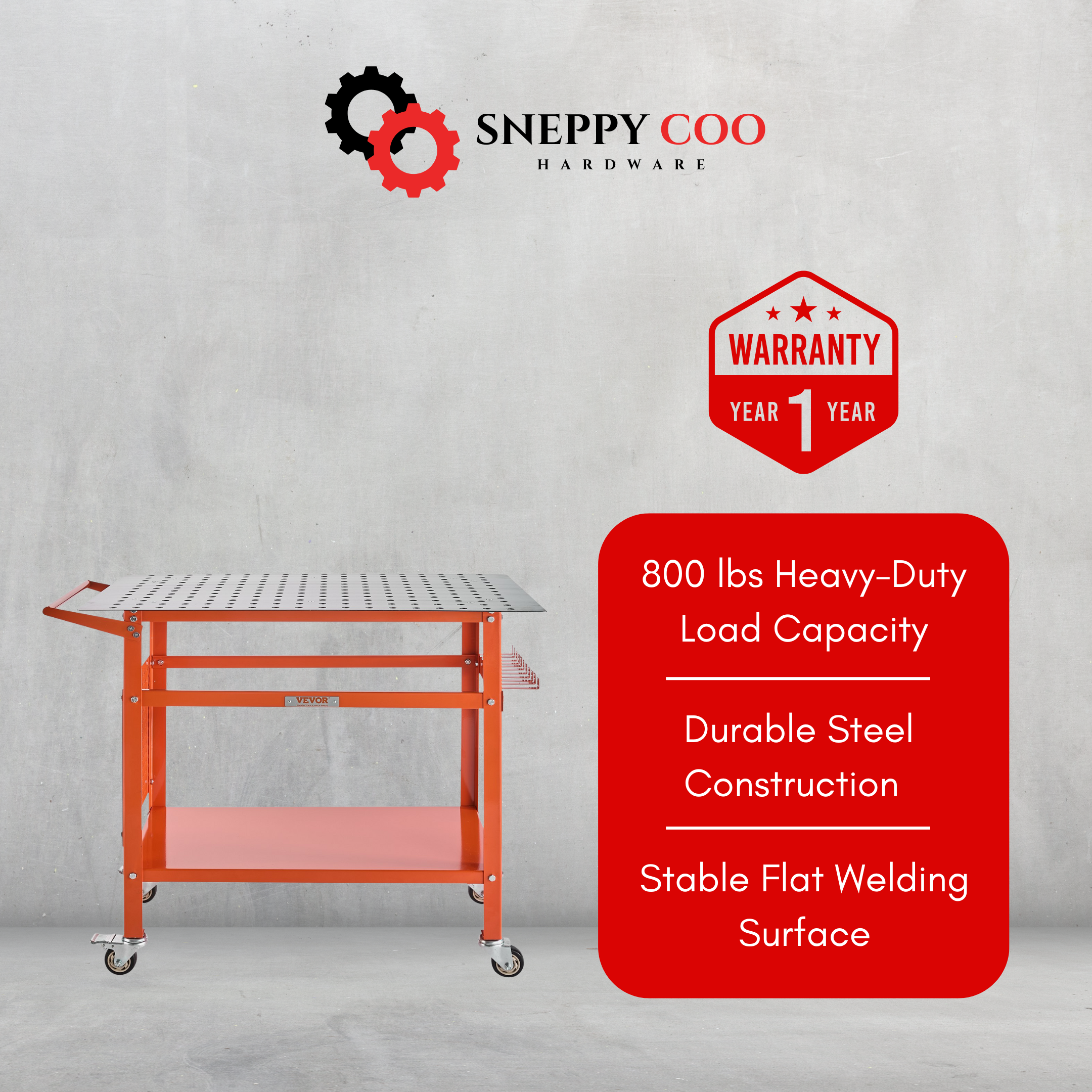 Welding Table Welding Workbench Table With 800LBS Static Weight Capacity