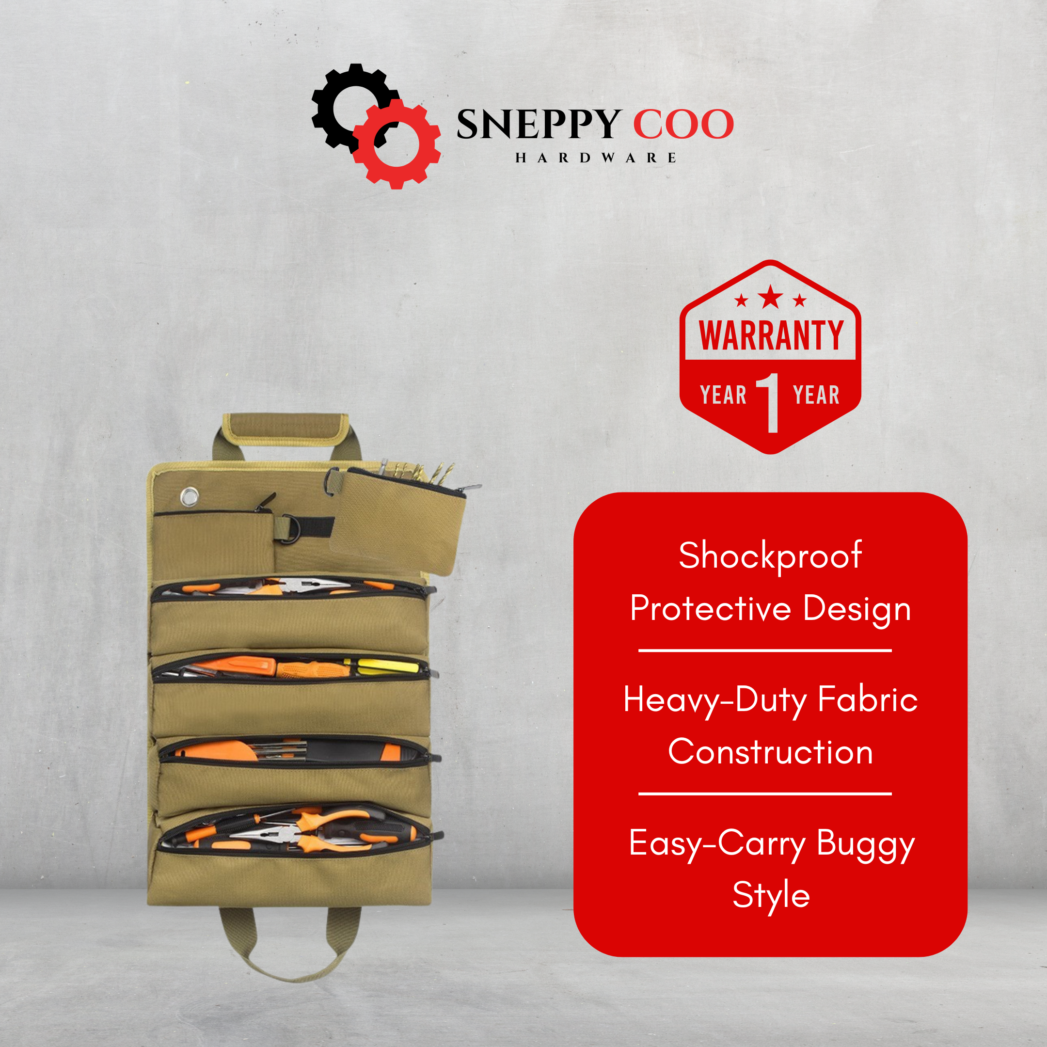 Shockproof Hardware Electrical Tools Buggy Bag