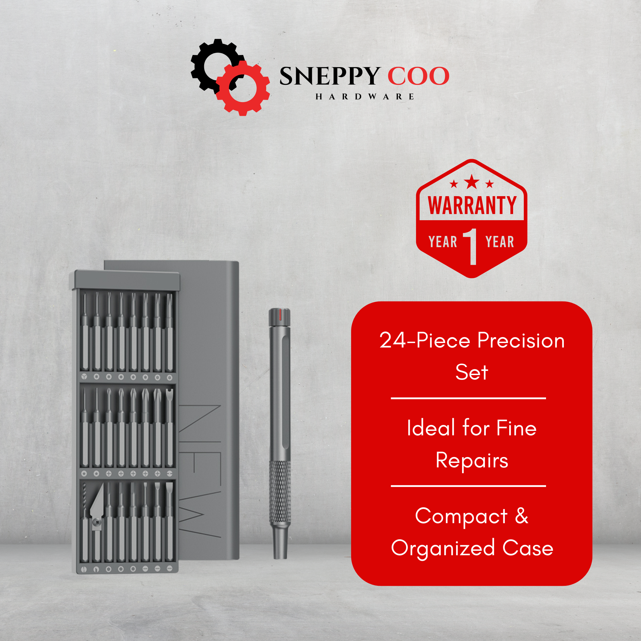 Fine Repair Screwdriver Set 24 Pieces Bit Multifunctional Repair Tools