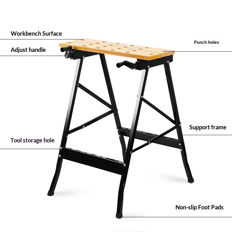 Multi-functional Folding Flip Woodworking Workbench